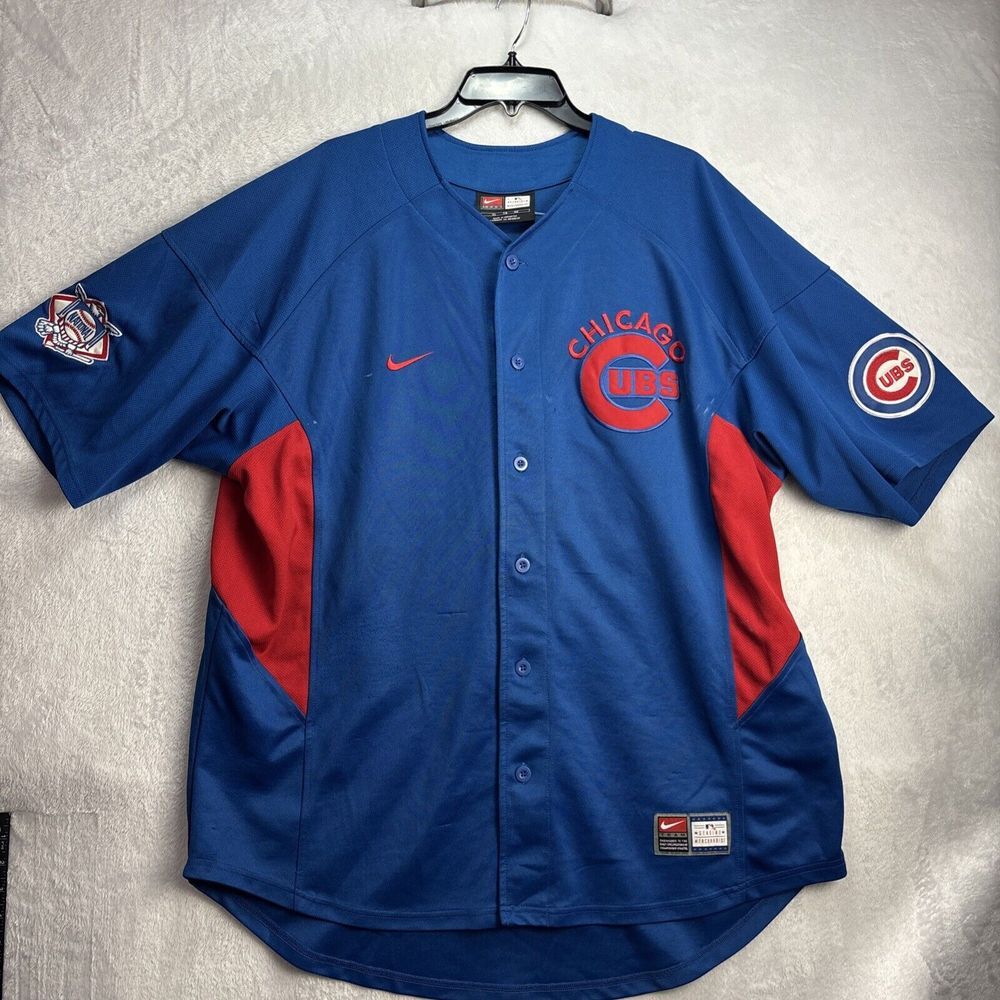 Vintage Nike Brand Chicago Cubs Prior #22 Baseball Jersey Mens XL